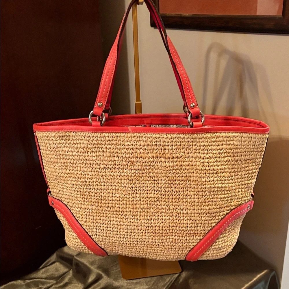Coach Red and Tan Women's Tote Bag M1269-22904